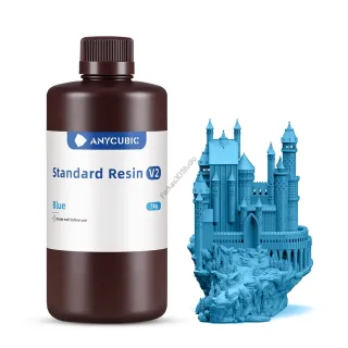 Kék Anycubic Standard V2 UV 405nm Resin, fotopolimer műgyanta 1KG