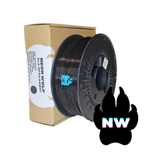 Neon Wolf Mélyfekete PLA 1,75mm 1KG