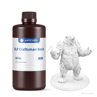 Fehér Anycubic DLP Craftsman UV 405nm Resin, fotopolimer műgyanta 1KG