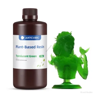 Áttetsző zöld Anycubic Plant-based UV 405nm Resin, fotopolimer műgyanta 1KG