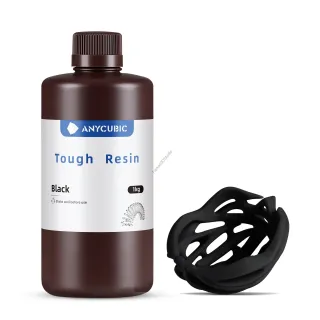 Fekete Anycubic Tough UV 405nm Resin, fotopolimer műgyanta 1KG